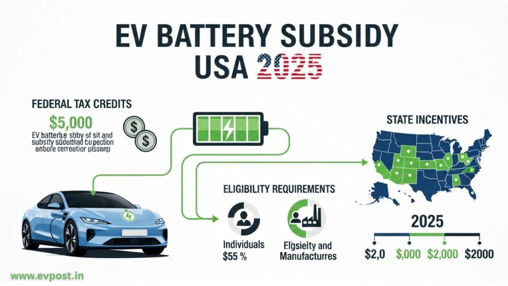 EV Battery Subsidy USA 2025 apply now