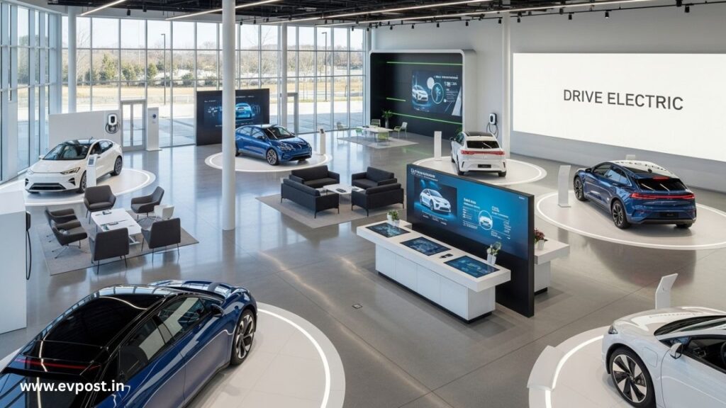 Modern EV Showroom