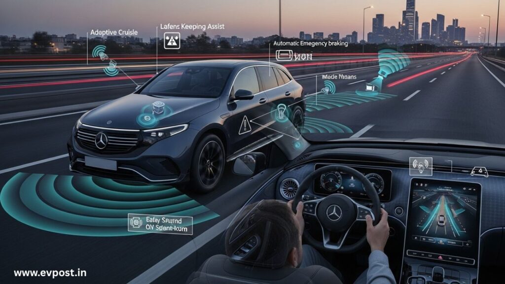Safety and Driver Assistance in Mercedes EV Suvs