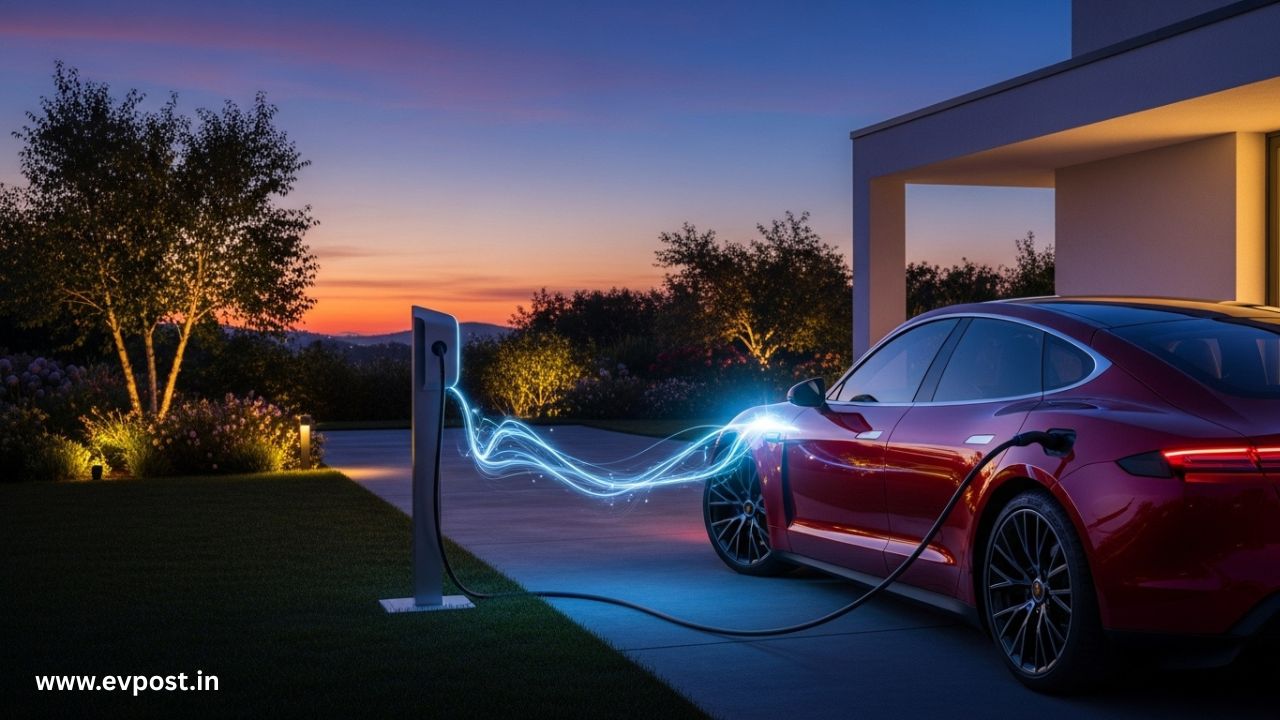 charge electric car at home