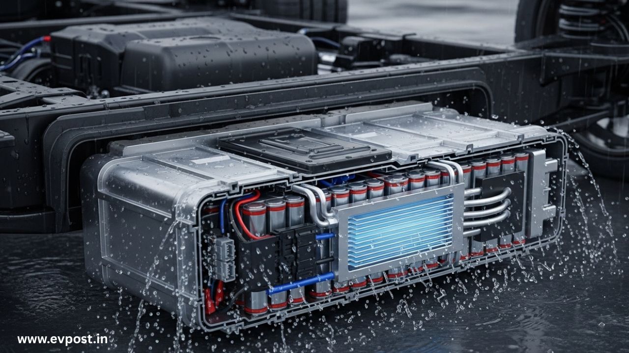 increasing EV battery life in rainy weather