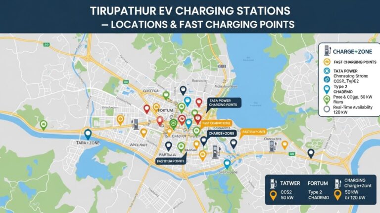 Tirupathur EV Charging Stations Guide – Locations & Fast Charging Points