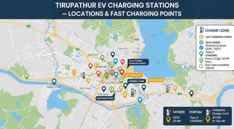Tirupathur EV Charging Stations Guide – Locations & Fast Charging Points
