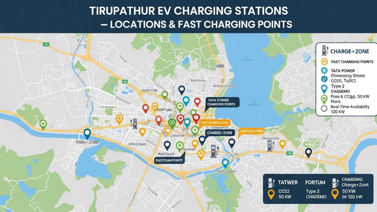 Tirupathur EV Charging Stations Guide – Locations & Fast Charging Points