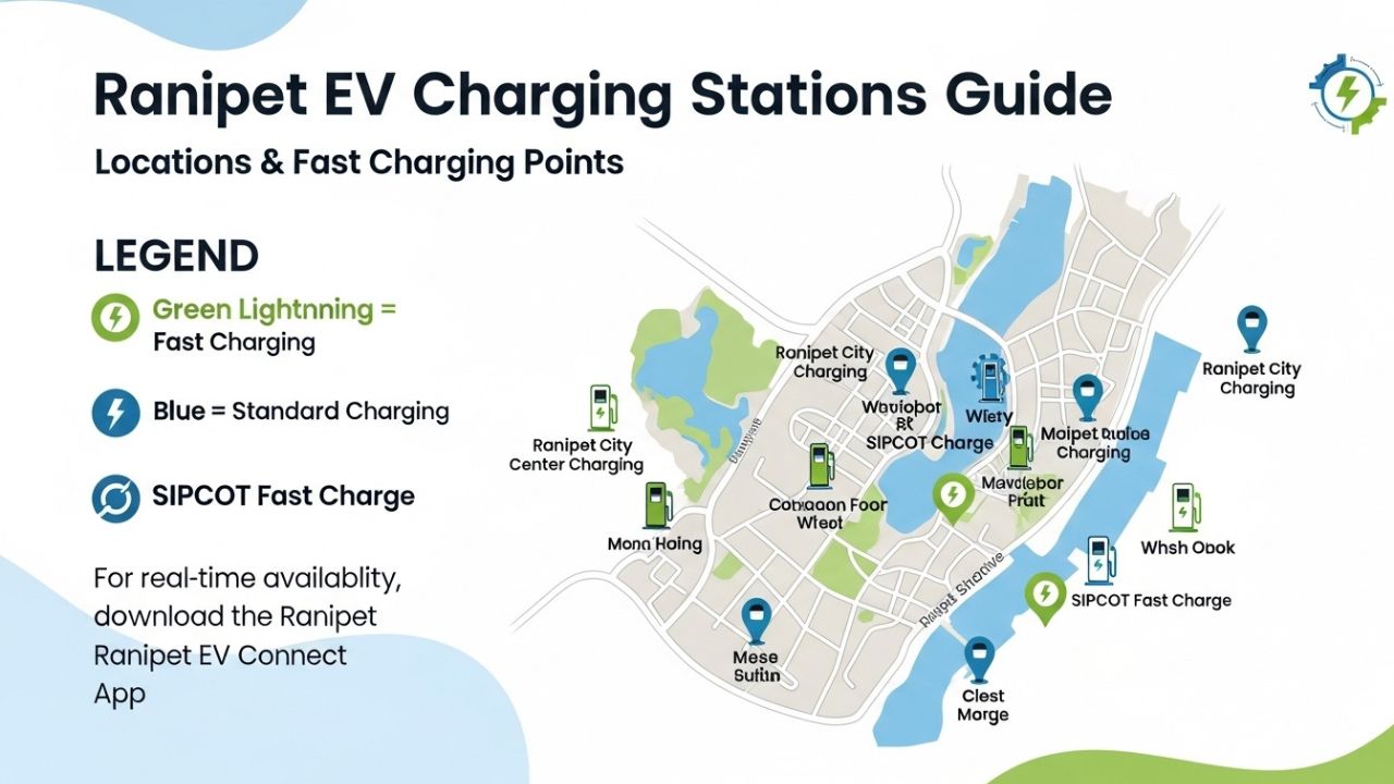 Ranipet EV Charging Stations Guide – Locations & Fast Charging Points