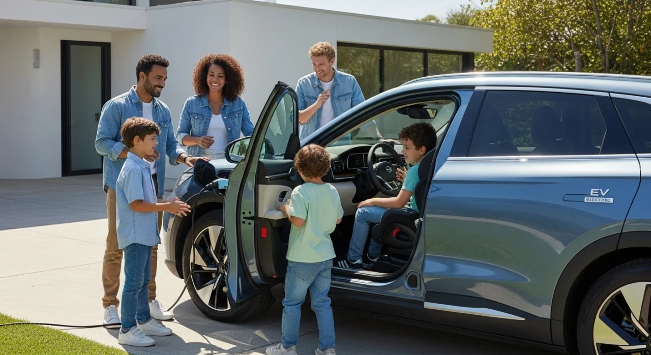Family-friendly electric vehicles with safety features