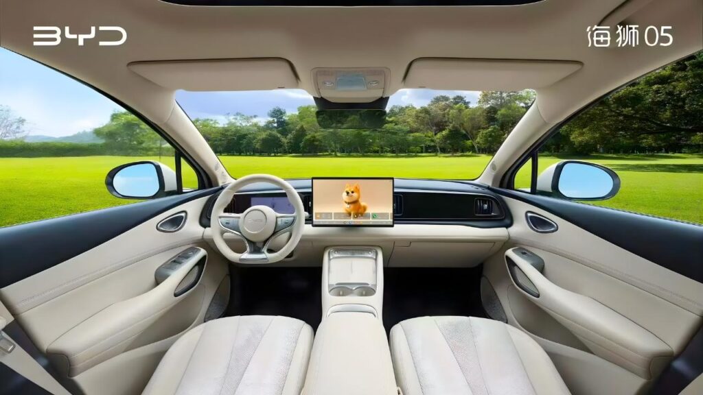 New Sealion 05 EV & DM-i Dashboard View