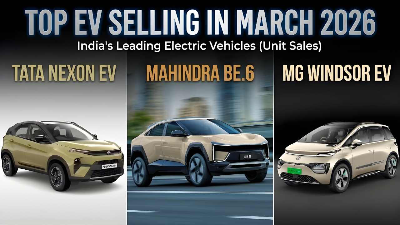 Top EV Sellers in March 2026: Tata Motors Leads with 37.5% Market Share
